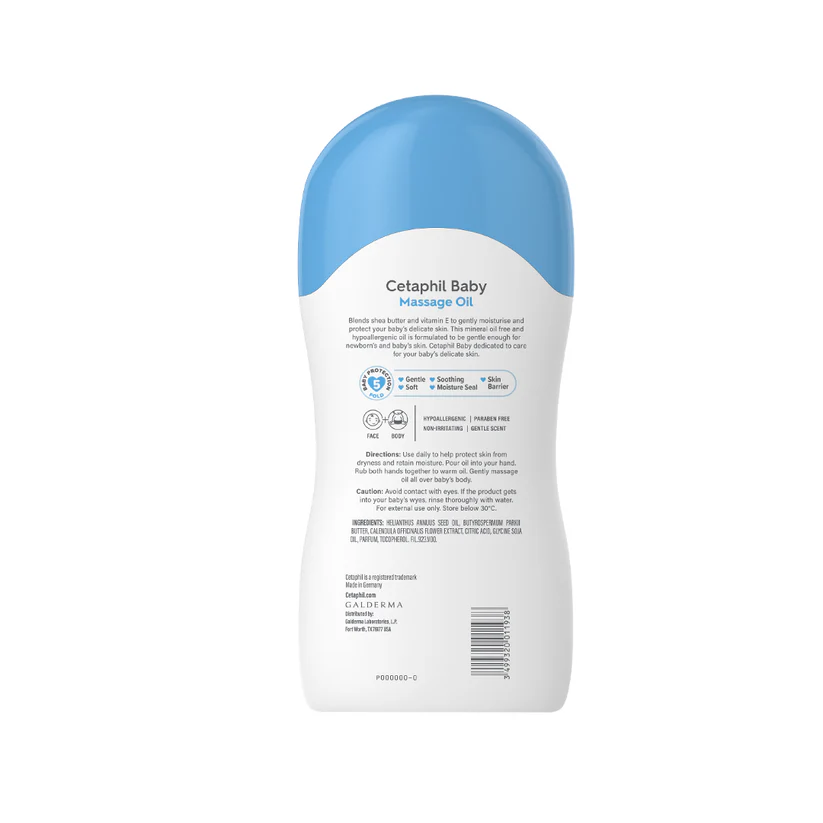 Cetaphil Baby Massage Oil | Dermatologist Tested