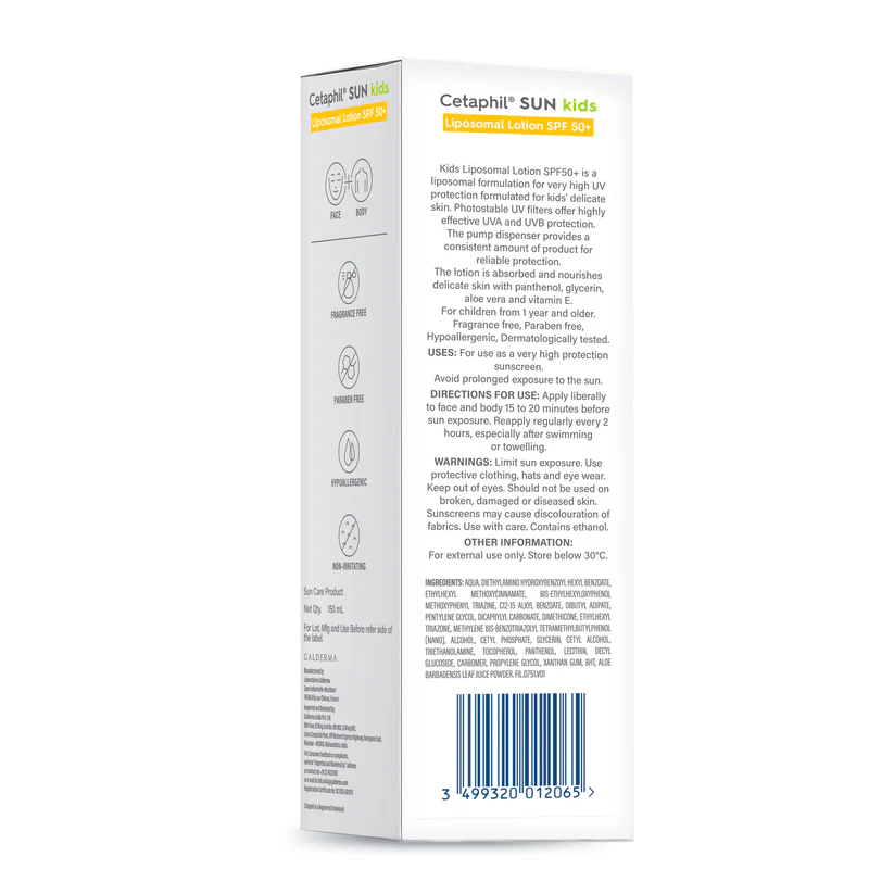 Cetaphil Sunscreen for Kids SPF 50+ | Dermatologist Tested