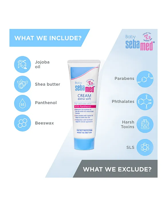 Sebamed Baby Cream Extra Soft | pH 5.5 | Ideal for Dry Skin | 50 ml