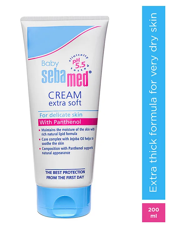 Sebamed Baby Cream Extra Soft | pH 5.5 | Ideal for Dry Skin | 200 ml