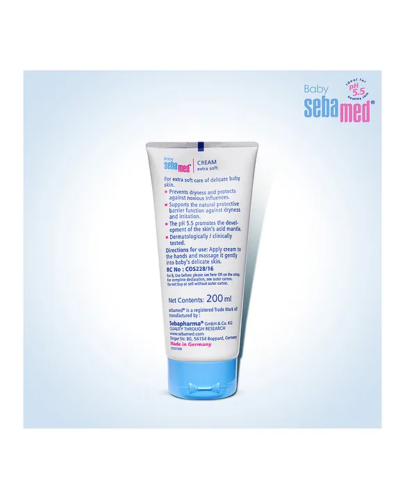 Sebamed Baby Cream Extra Soft | pH 5.5 | Ideal for Dry Skin | 200 ml