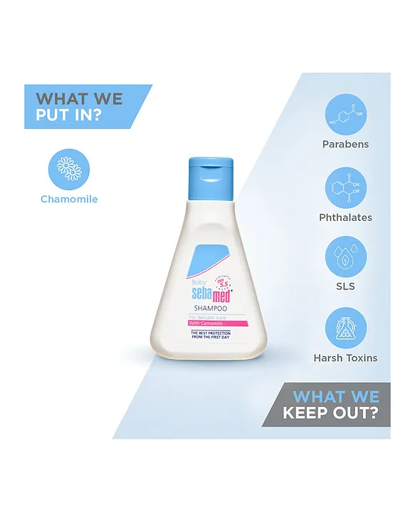Sebamed Baby Shampoo | pH 5.5 | Ideal for Newborn's delicate scalp | No Tears | 50 ml