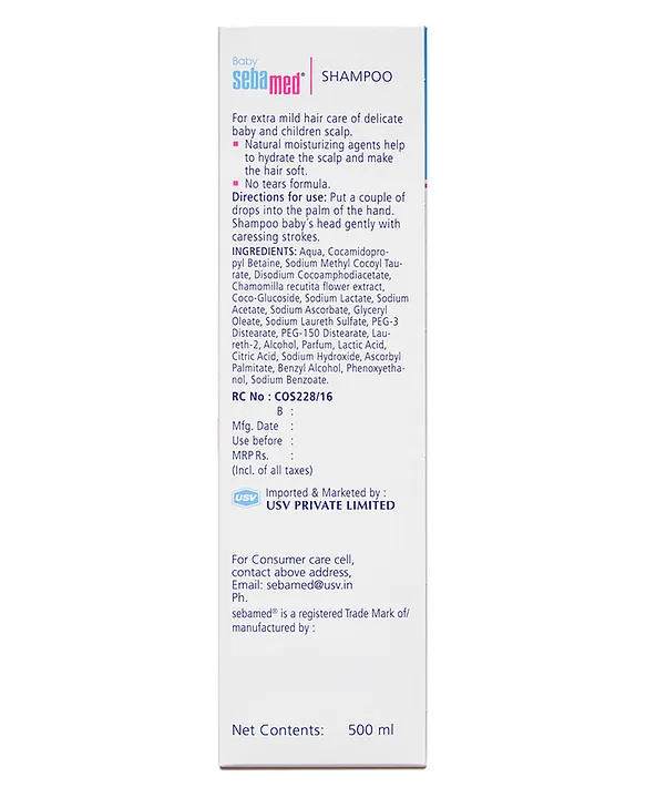 Sebamed Baby Shampoo | pH 5.5 | Ideal for Newborn's delicate scalp | No Tears | 500 ml