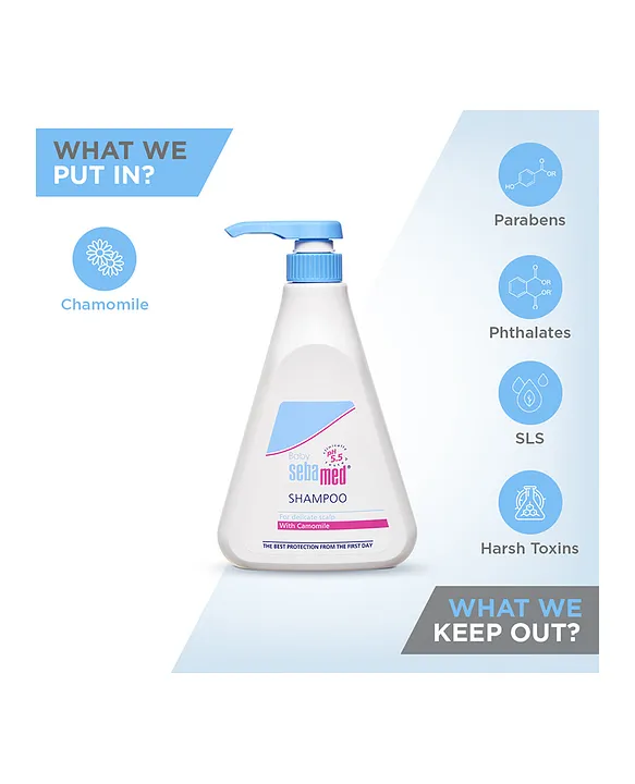 Sebamed Baby Shampoo | pH 5.5 | Ideal for Newborn's delicate scalp | No Tears | 500 ml