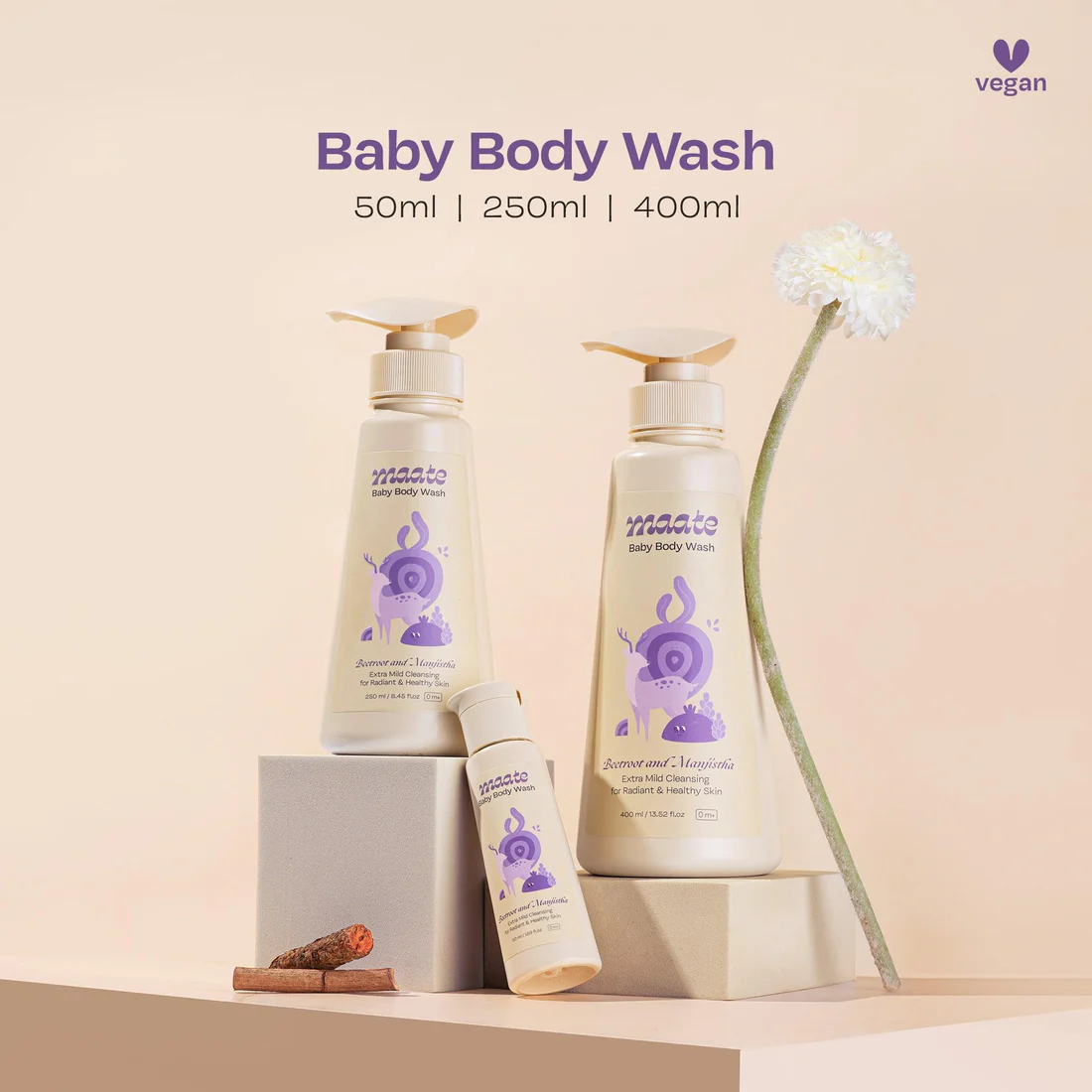 Maate Baby Body Wash ph Balanced | Soap Free - 50 ML