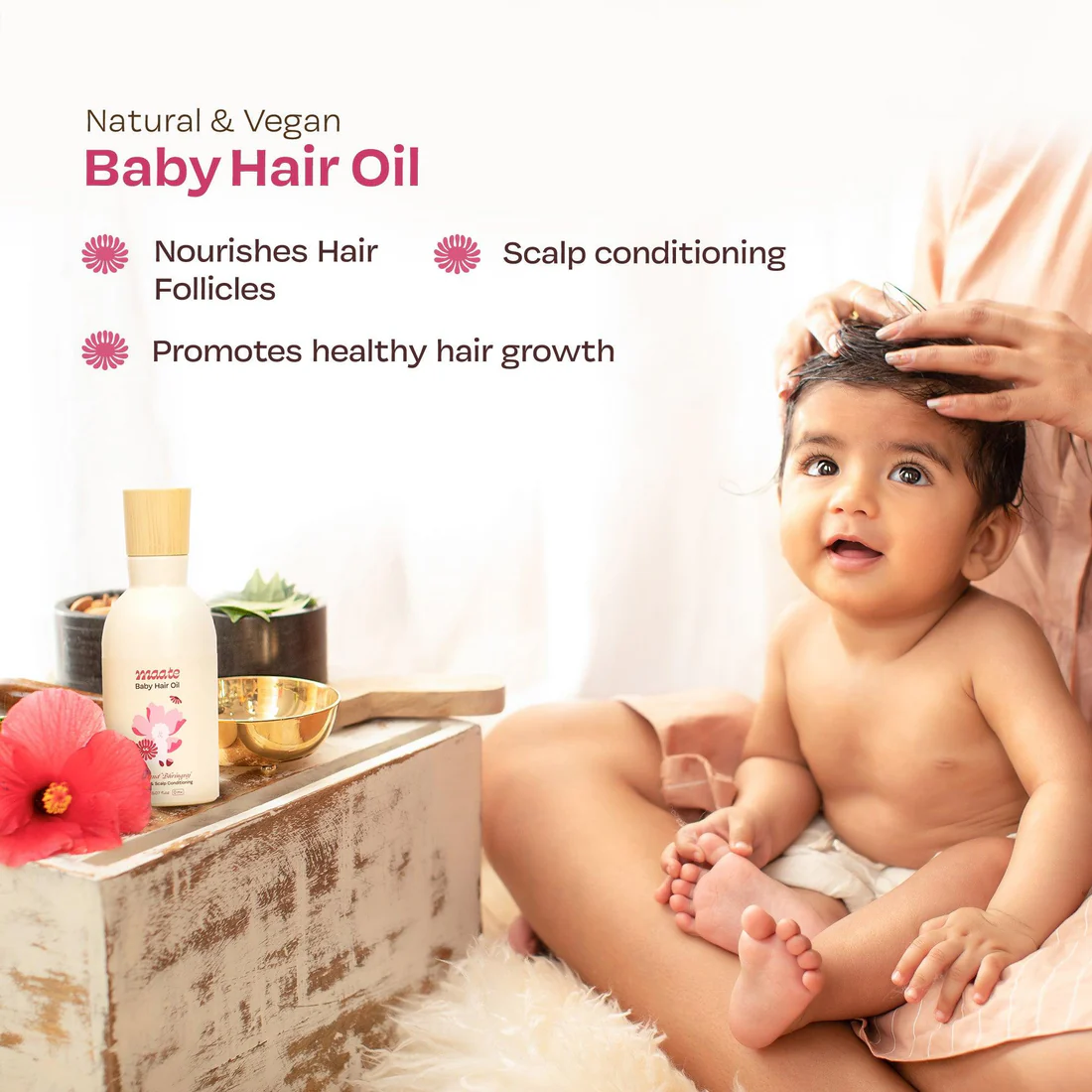 Maate 100% Natural Baby Hair Oil - 150 ML