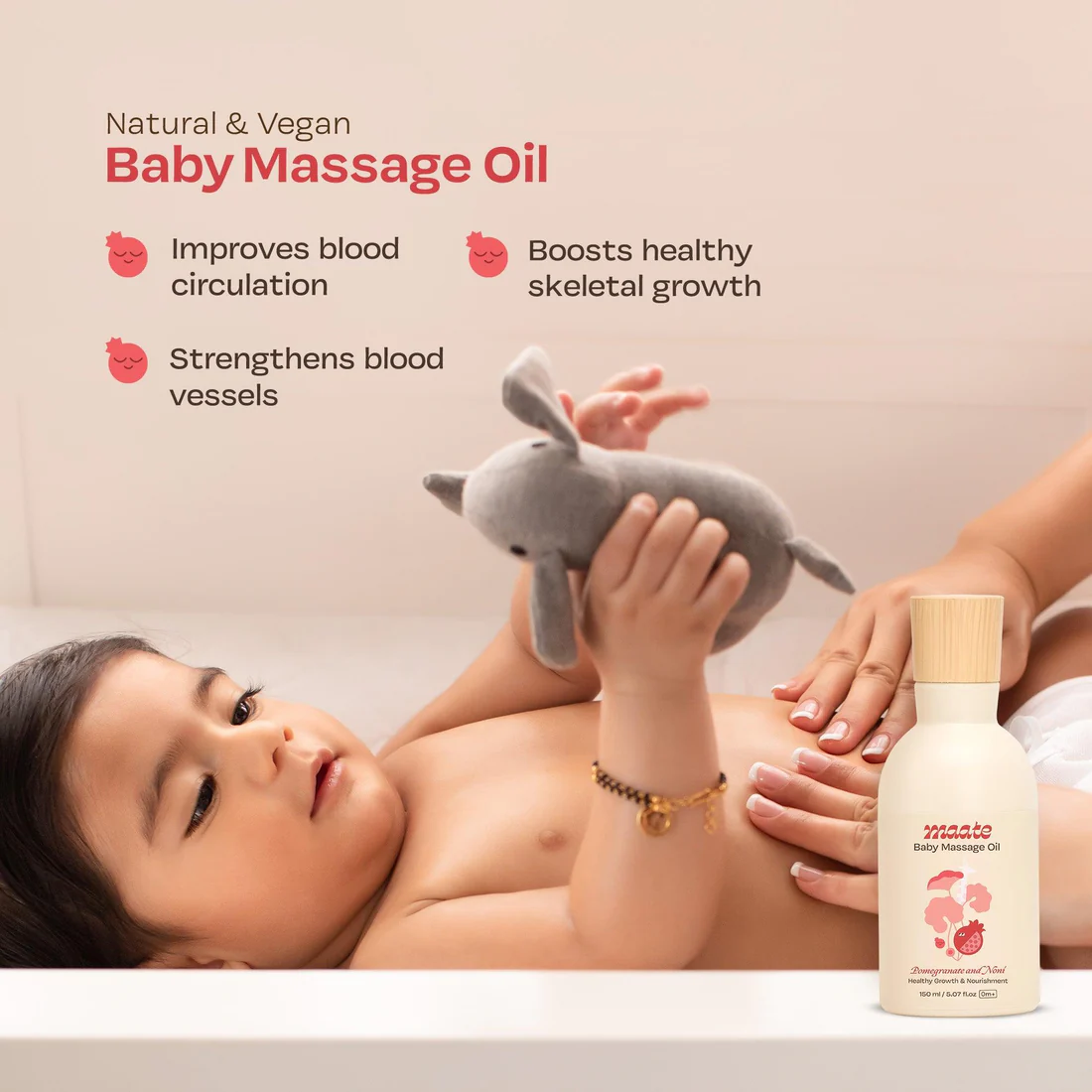 Maate 100% Natural Baby Massage Oil - 150 ML
