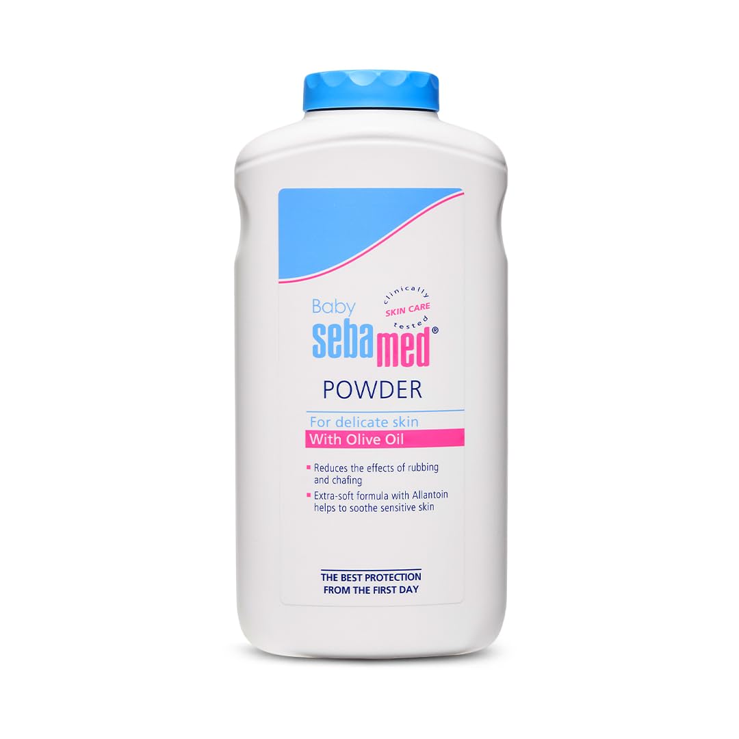 Sebamed Baby Powder with Honeysuckle Ideal for prickly heat | Keeps newborn's skin fresh