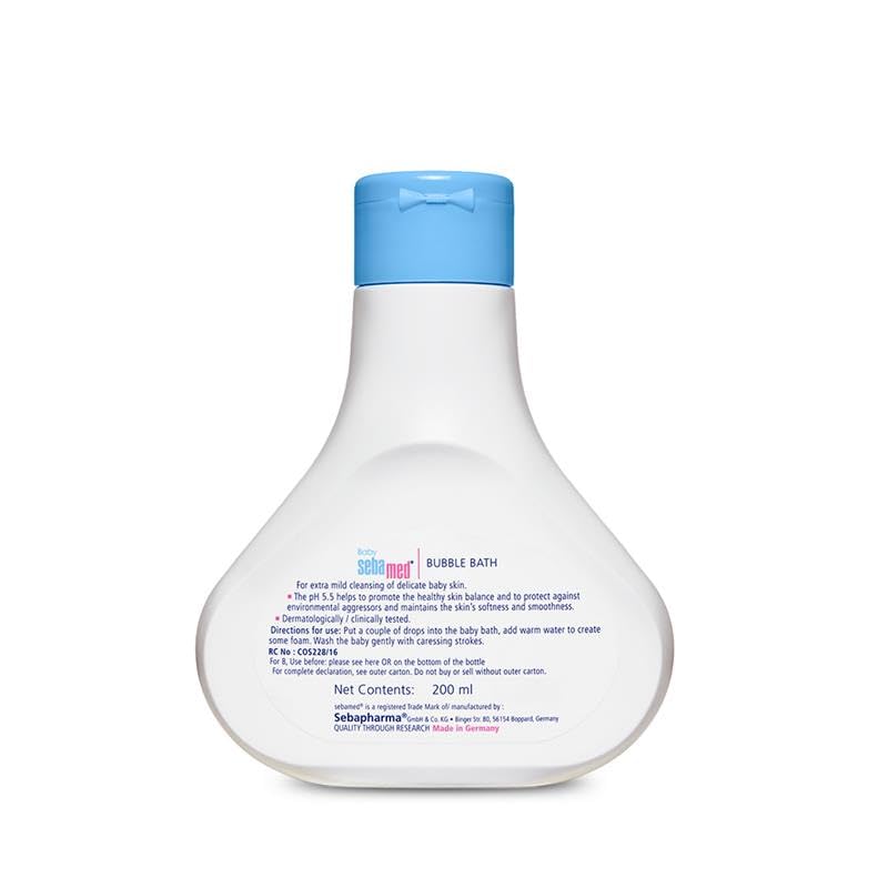 Sebamed Baby Bubble Bath| pH 5.5|With Chamomile| No Tears | 200 ml