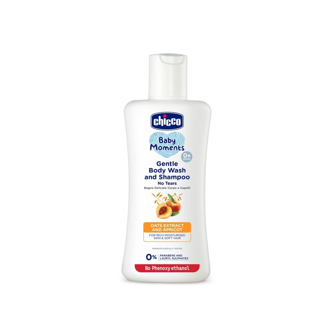 Chicco Baby Moments Gentle Body Wash And Shampoo For Rich Moisturised Skin & Soft Hair 