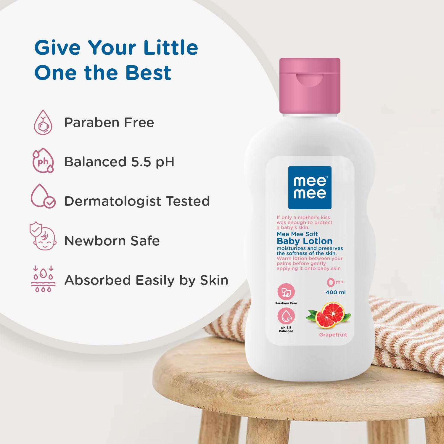 Mee Mee Moisturizing Baby Lotion 400ml For Face & Body