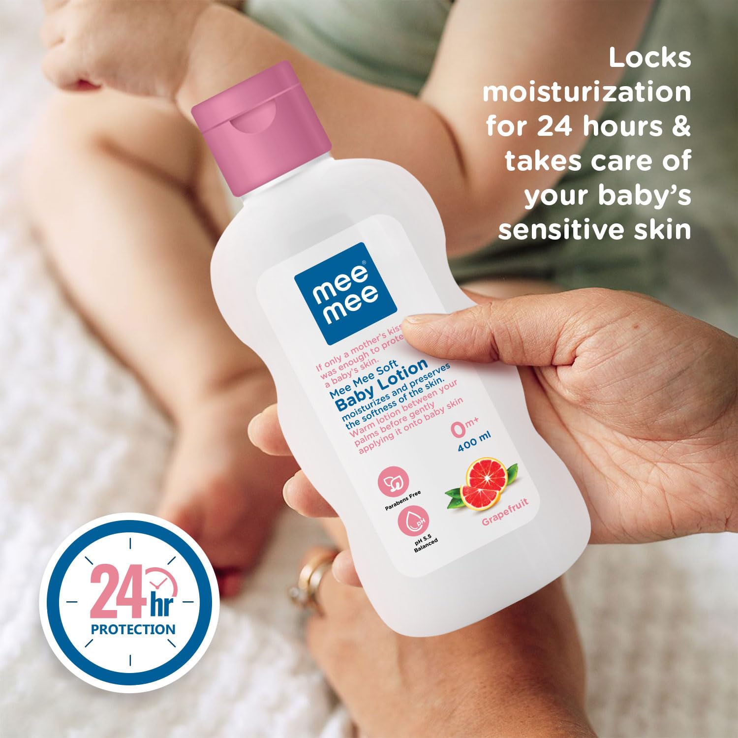 Mee Mee Moisturizing Baby Lotion 400ml For Face & Body