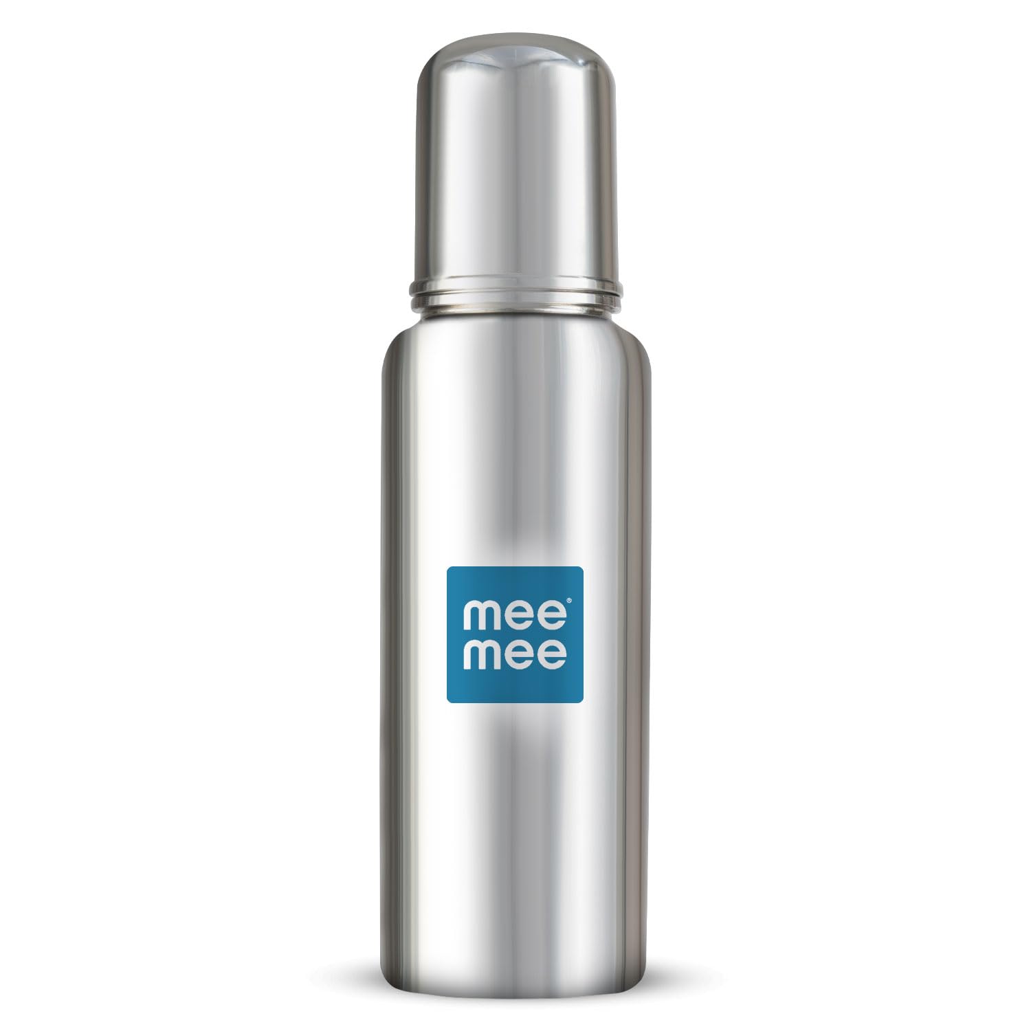Mee Mee Baby Steel Feeding Bottle 250ml | Baby Milk Bottle with Advanced Anti Colic Valve, BPA Free, Soft Silicone Teat, Wide Neck for Babies/Infants/Newborns of 0-2 Years