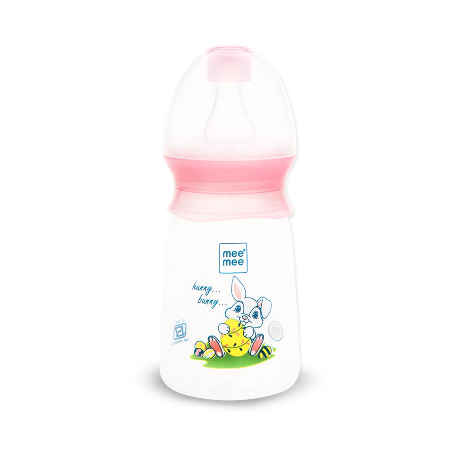 Mee Mee BPA-Free Baby Feeding Bottle, Eazy Flo Technology, Anti-Colic Valve, 0-3 Years (Pink, 130 ML)