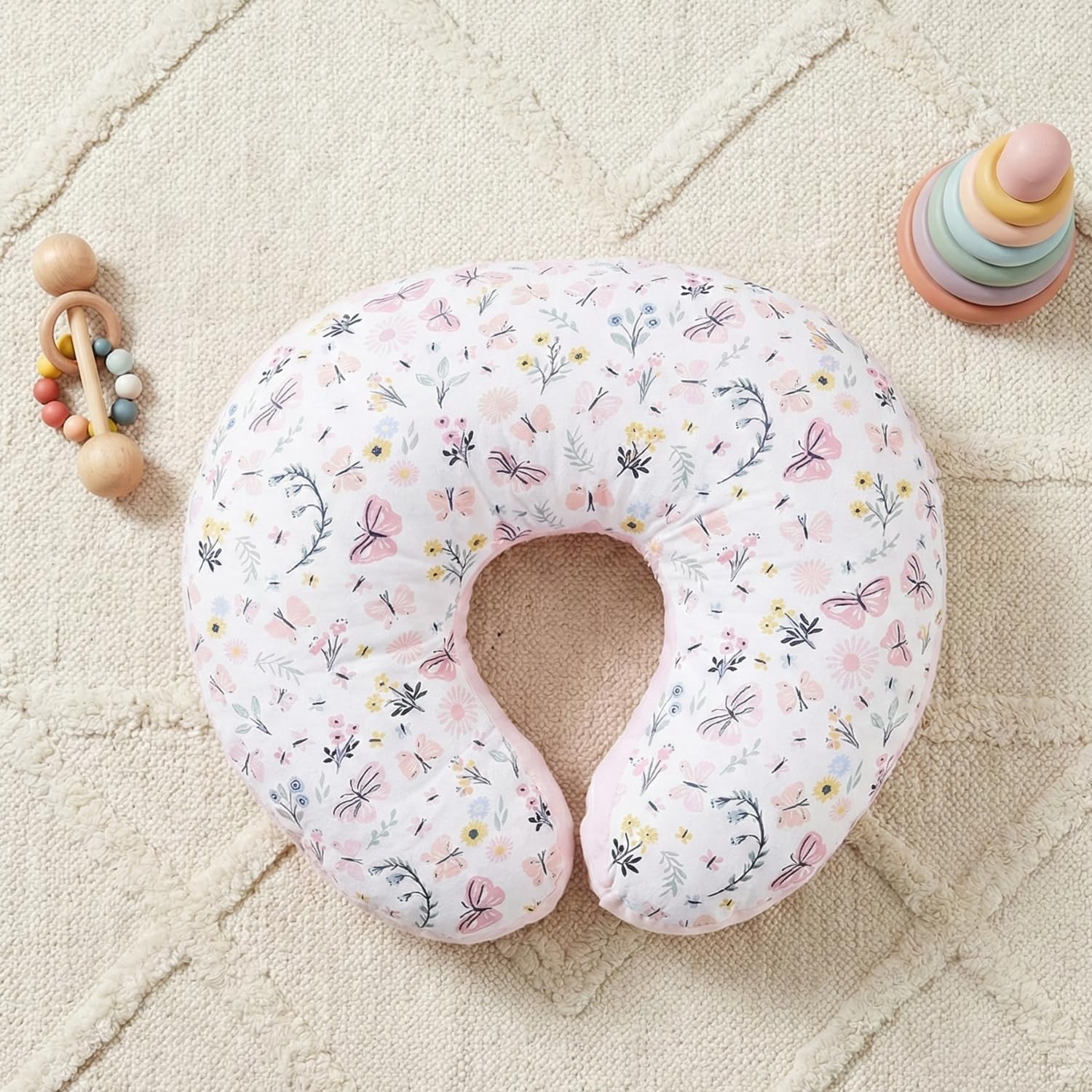 Baby Feeding Pillow for New Born Baby, Breastfeeding & Nursing Pillow with Removable Cover, Infant Support Cushion for 0–24 Months