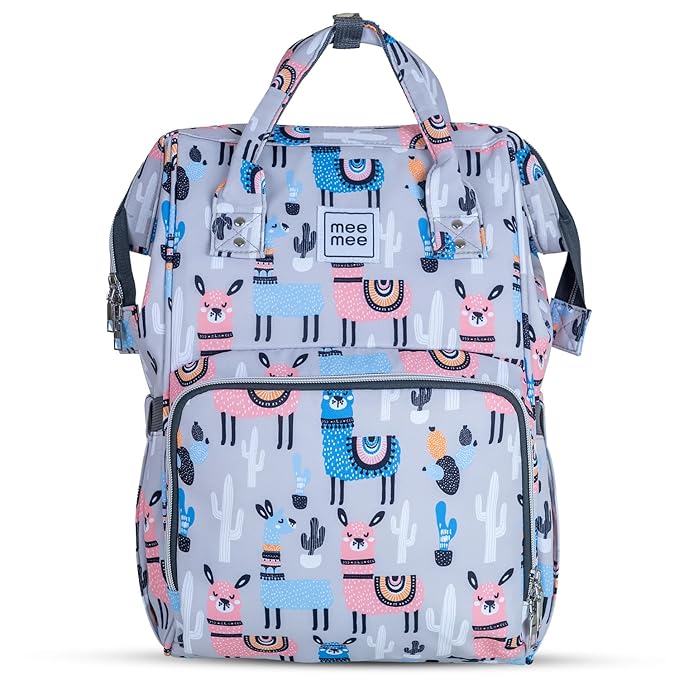 Mee Mee Cuddle Carry Diaper Bag Backpack for Moms & Dads, 20L Large Capacity with 14 Pockets, Insulated Bottle Pockets, Water-Resistant Oxford Fabric, Multi-Functional Baby Travel Tote.