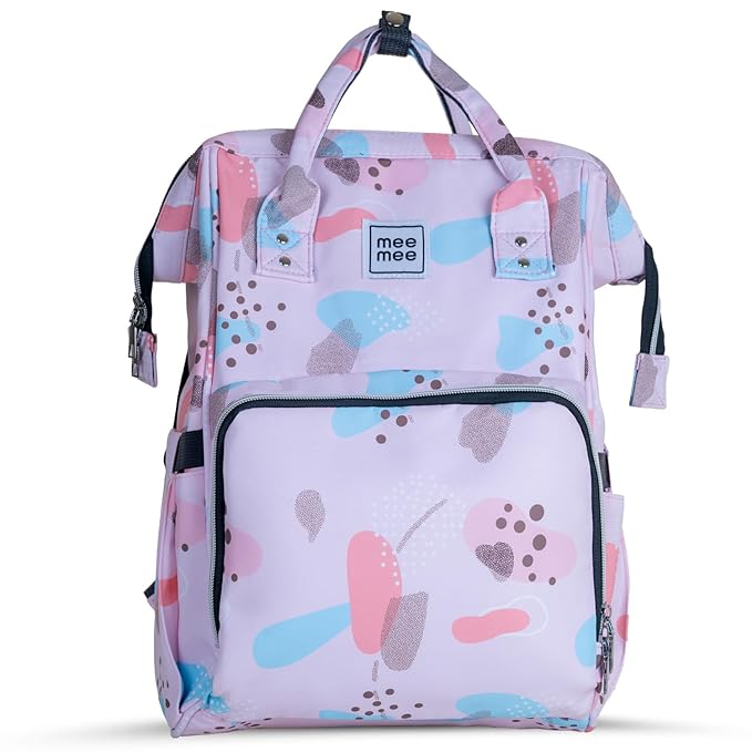 Mee Mee Cuddle Carry Diaper Bag Backpack for Moms & Dads, 20L Large Capacity with 14 Pockets, Insulated Bottle Pockets, Water-Resistant Oxford Fabric, Multi-Functional Baby Travel Tote.