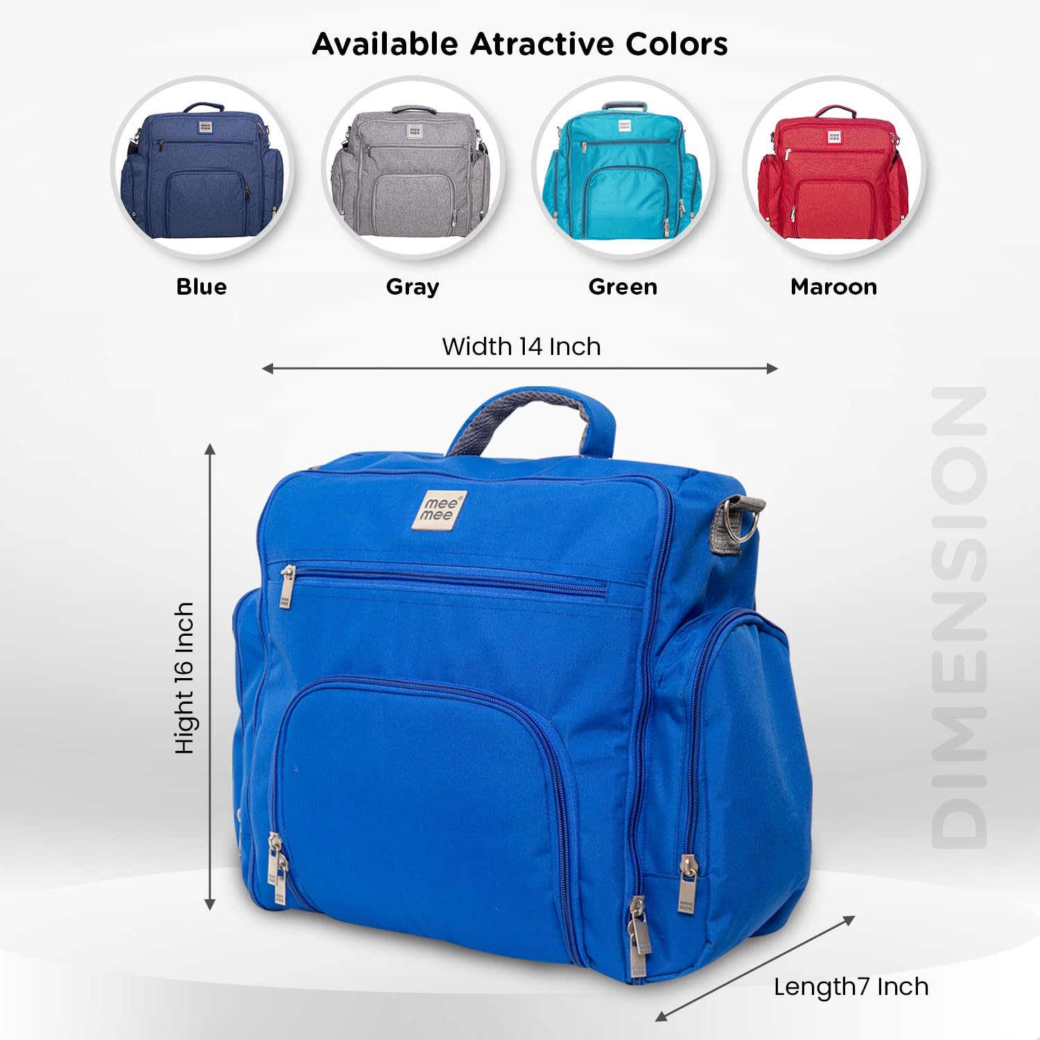 Mothers | Durable Nursing Maternity Diaper Backpack | Multifunctional Adjustable Spacious Shoulder Strap | Baby Travel Bag/Mamas Bags/Diapers Bags for Kids/Baby (Blue, Gray, Maroon, Green )