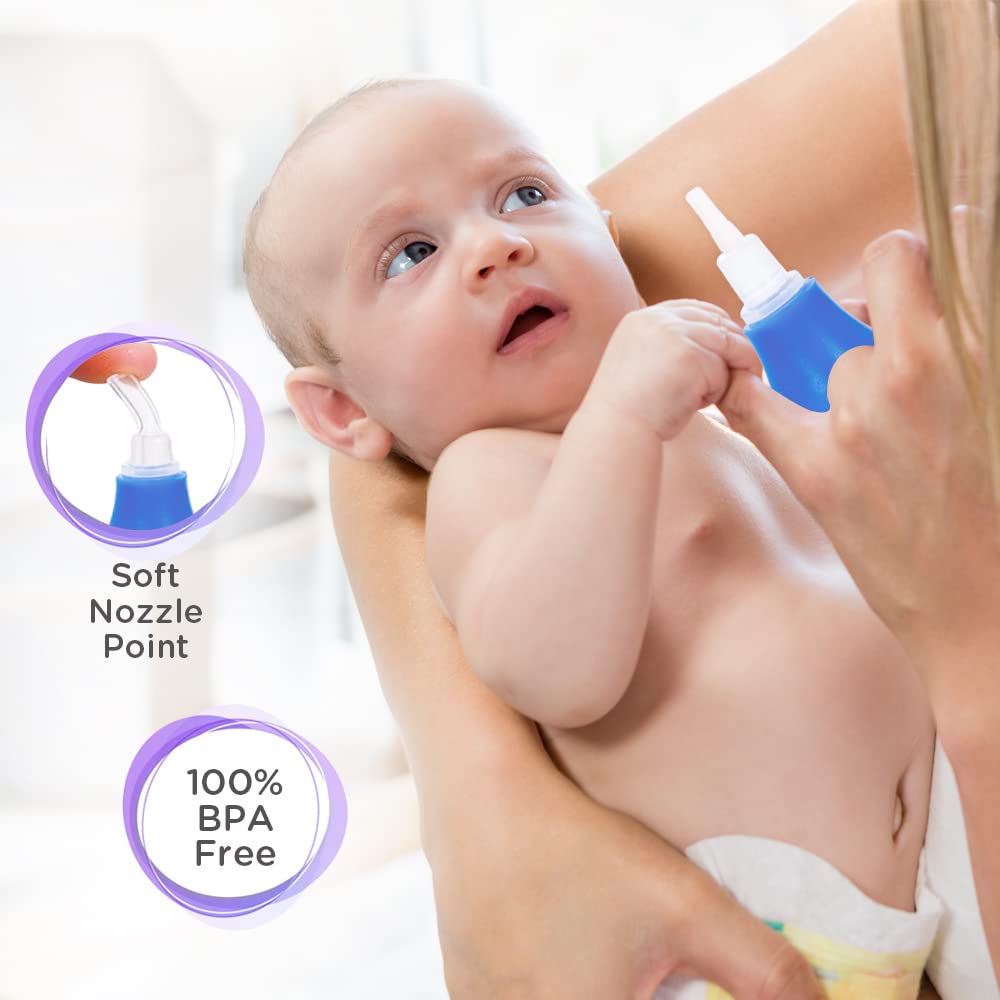 Mee Mee Baby Nose Cleaner (with Easy Grip - Single Pack, Blue)