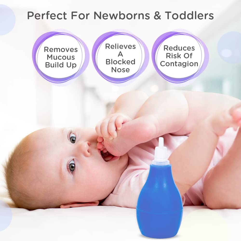 Mee Mee Baby Nose Cleaner (with Easy Grip - Single Pack, Blue)