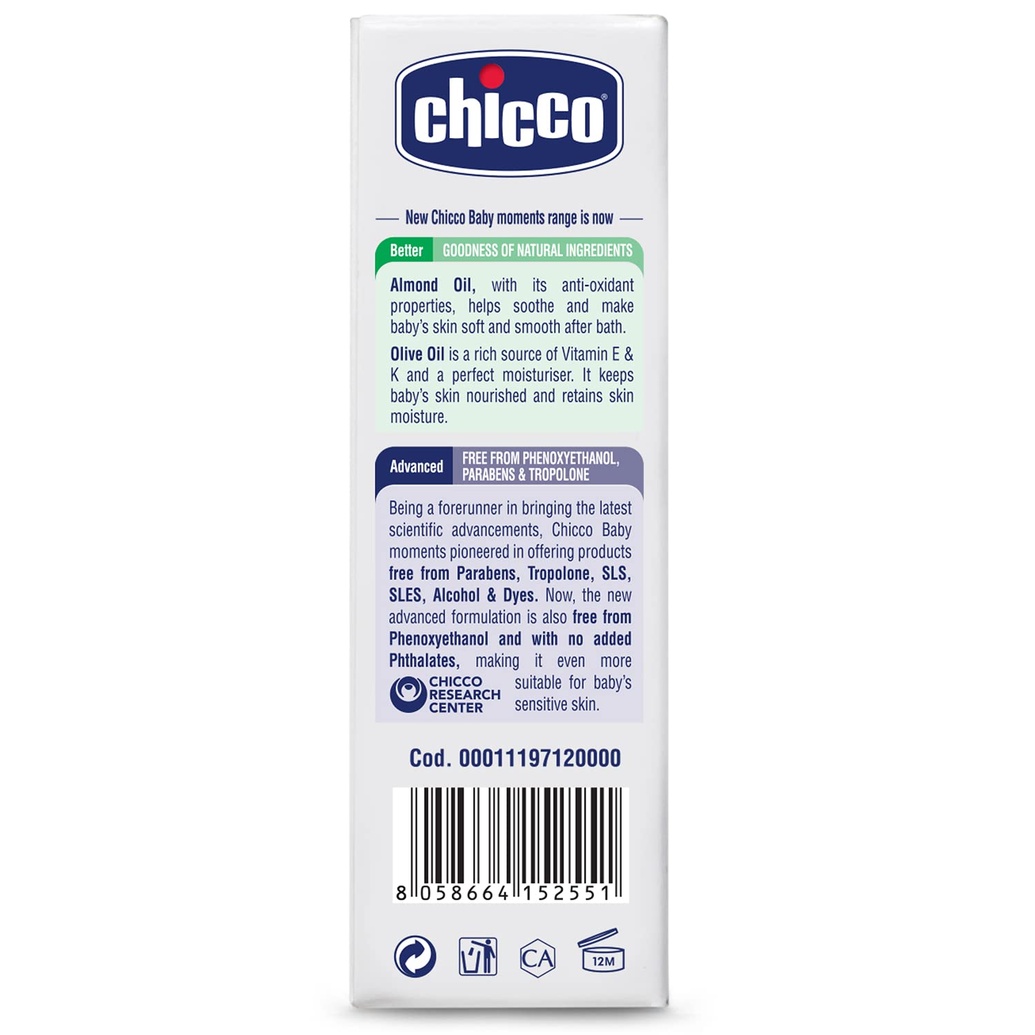 Chicco Baby Moments Soap 125G