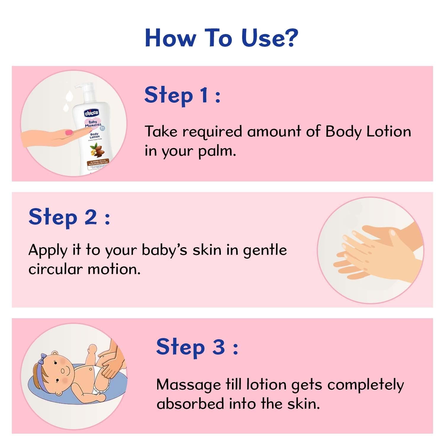 Chicco Baby Moments Body Lotion for Babies | Almond Milk & Murumuru Butter | Quick Absorb Formula with Natural Ingredients for Ultra Soft Skin | Dermatologically Tested | Parabens & Phenoxyethanol Free
