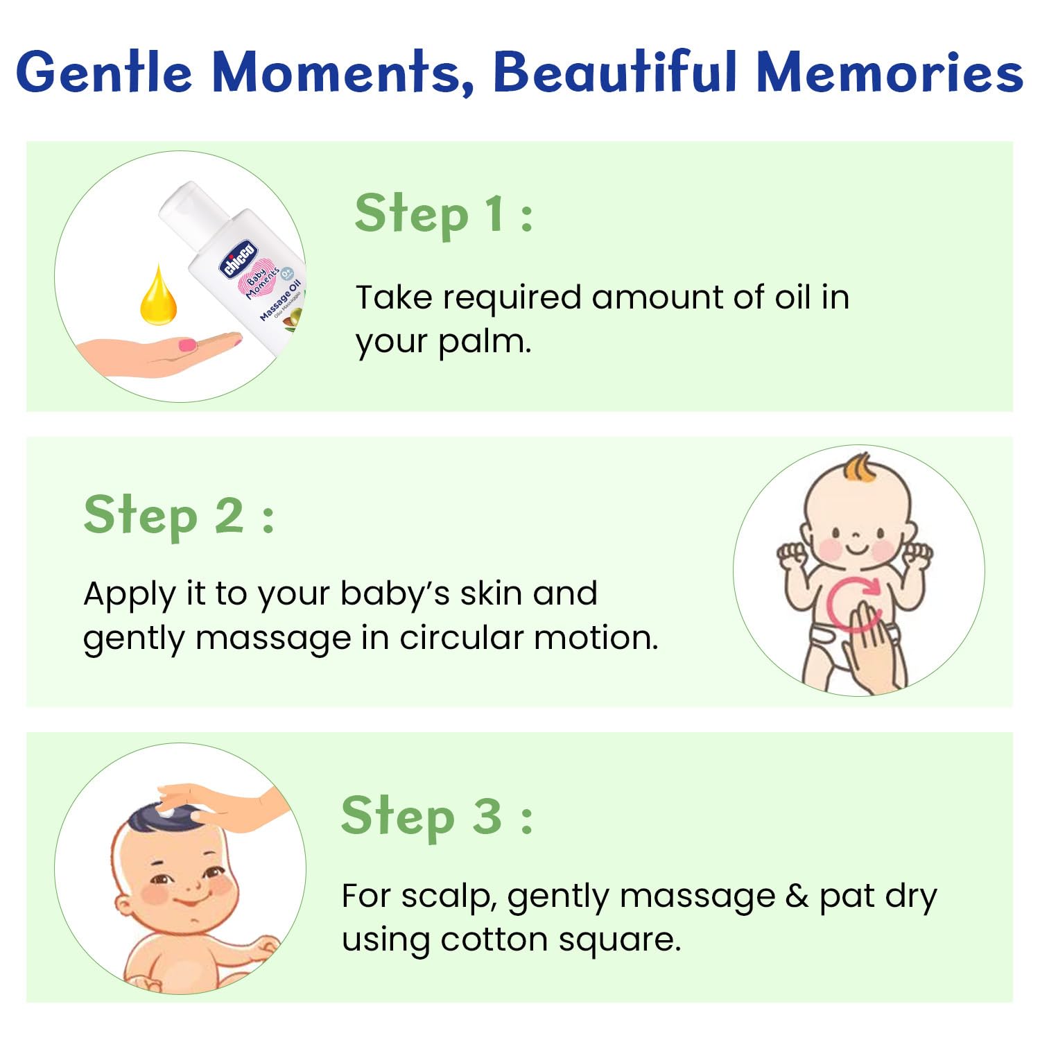Chicco Baby Moments Massage Oil, New Advanced Non-sticky & Moisturizing Formula, Suitable for Baby’s Skin, Hair & Scalp, No Phenoxyethanol & Parabens