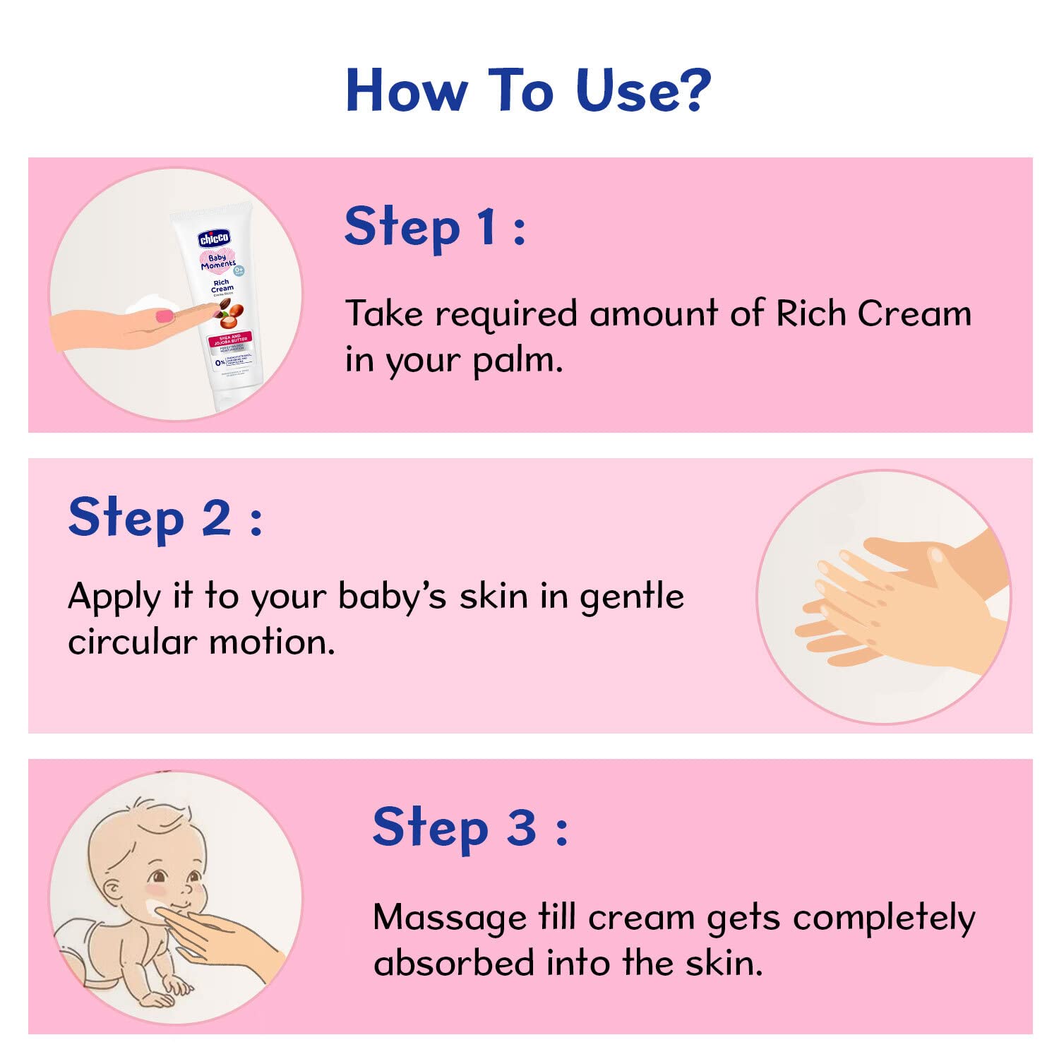 Chicco Baby Moments Rich Cream for Newborn Babies with Shea & Jojoba Butter | Rich Moisturization and Dryness Prevention |Dermatologically Tested |Phenoxyethanol, Parabens & Lauryl sulphates free