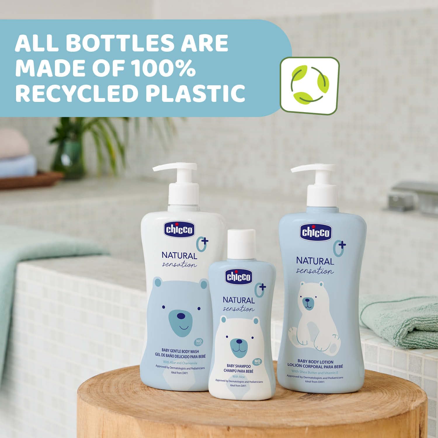 Chicco Baby Hair & Body Cleanser Natural Sensation 500ml | Body Wash and Shampoo