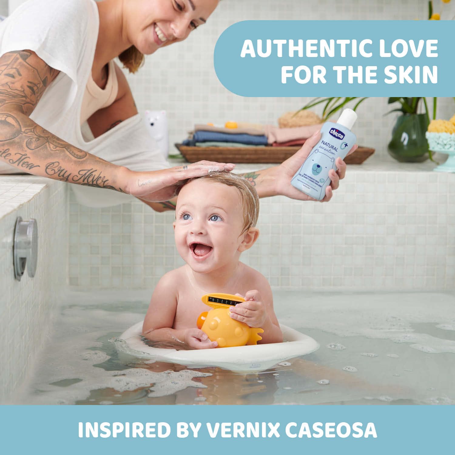 Chicco Baby Hair & Body Cleanser Natural Sensation 500ml | Body Wash and Shampoo